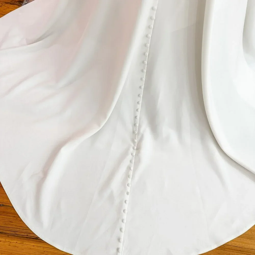 Brand New Allure #3401, New Wedding Dress, White Dress, Wedding Gown Size 8 - Picture 8 of 13